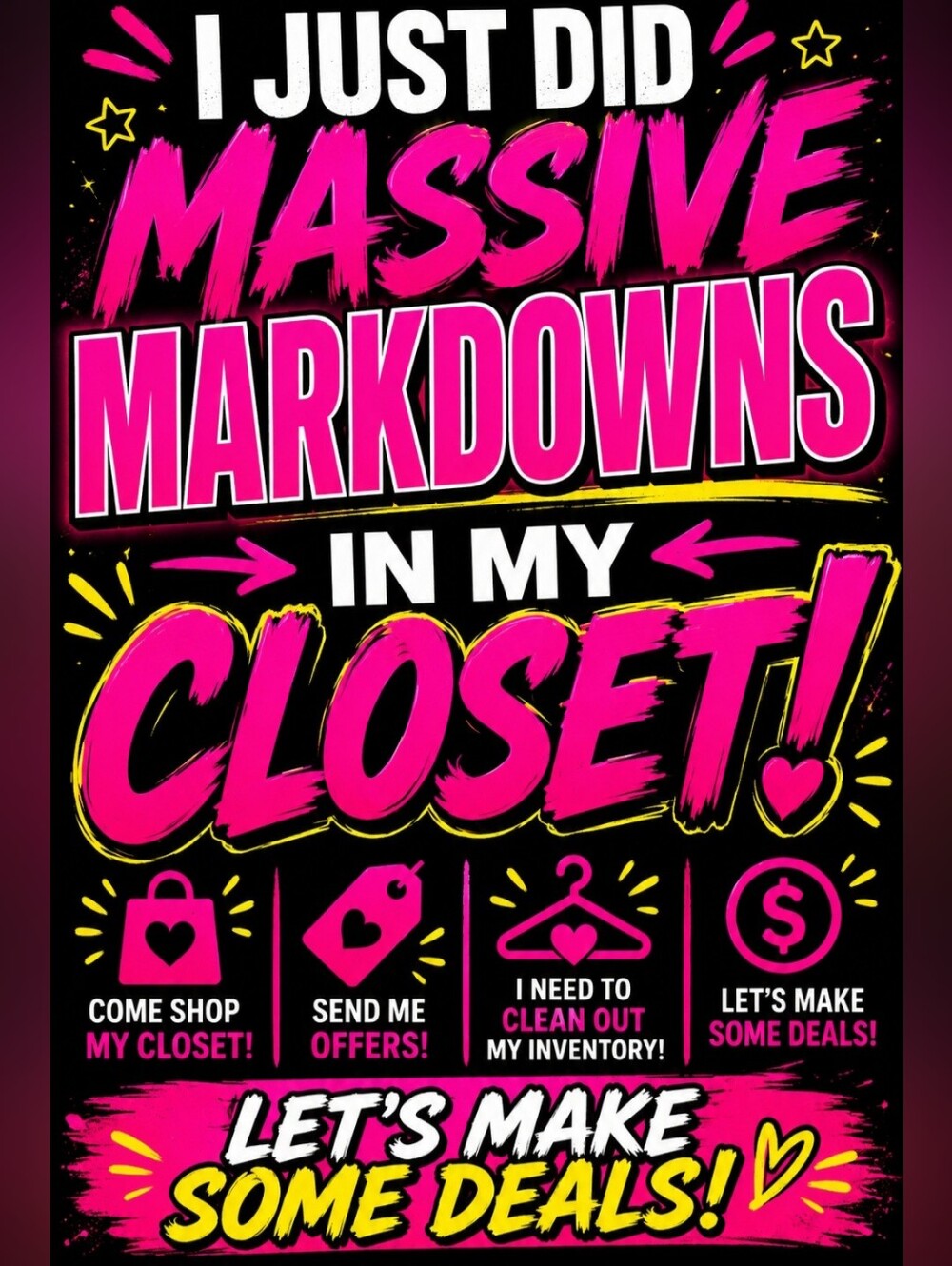 Massive markdowns
